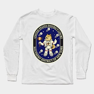 Doge wo helmet / Crypto v. SEC Long Sleeve T-Shirt